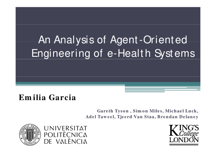 an analysis of agent oriented an analysis of agent