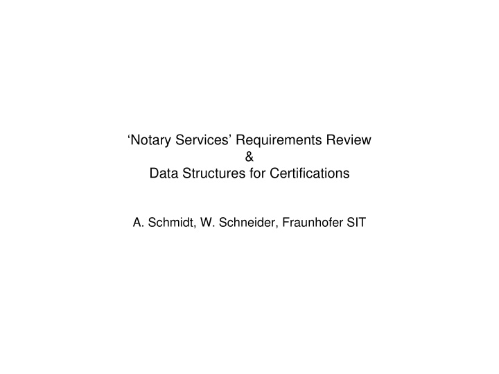 notary services requirements review data structures for