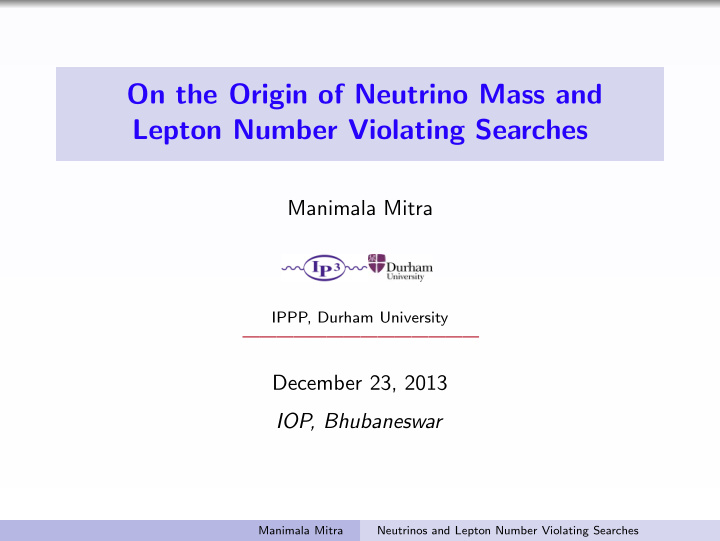 on the origin of neutrino mass and lepton number