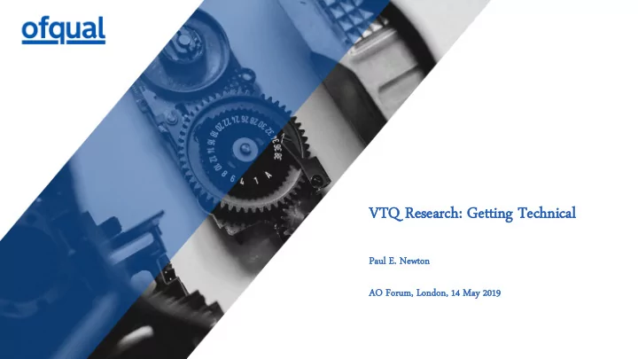 vt vtq re research arch ge getti tting ng te technical