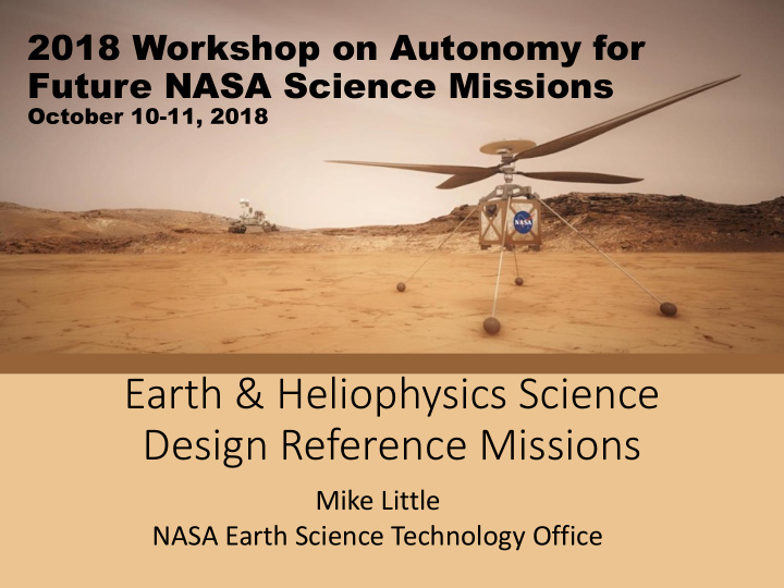 earth heliophysics science design reference missions