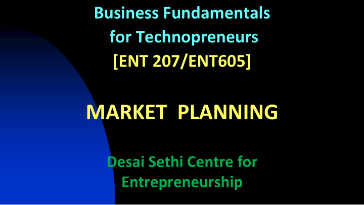 market planning
