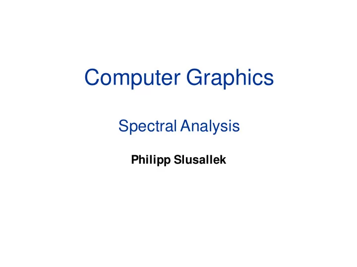 computer graphics
