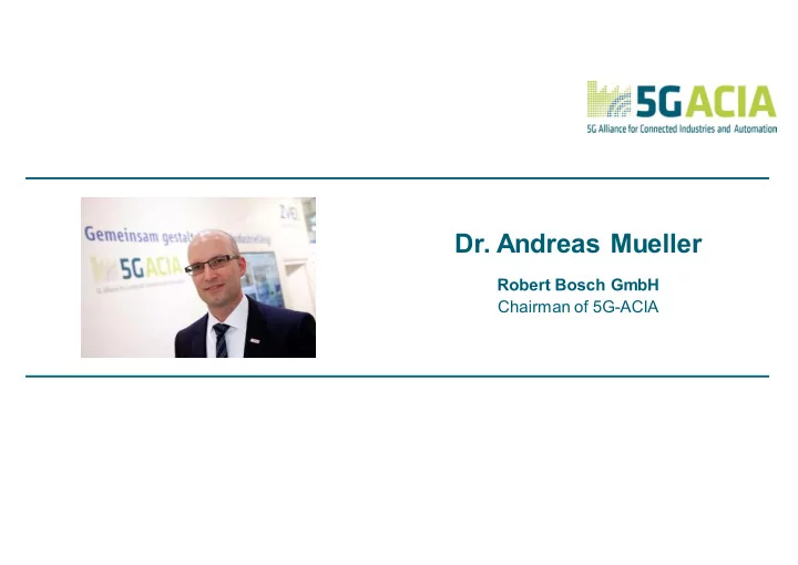 dr andreas mueller