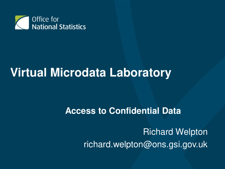 virtual microdata laboratory