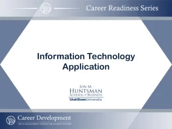 Information Technology  Application  Information Technology Application    Select and use