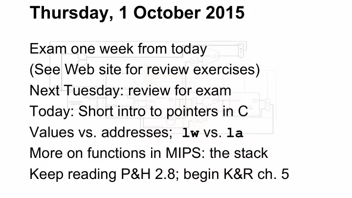 thursday 1 october 2015