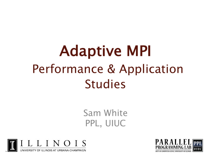 ad adaptive mpi