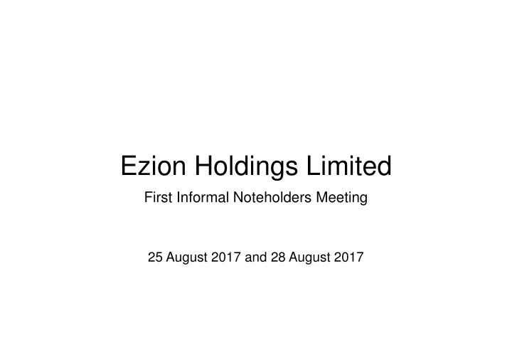 ezion holdings limited