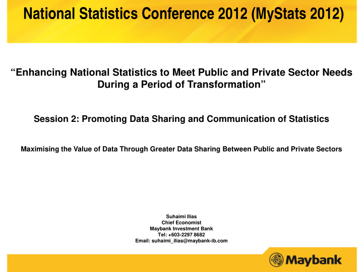 national statistics conference 2012 mystats 2012