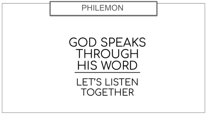philemon philemon