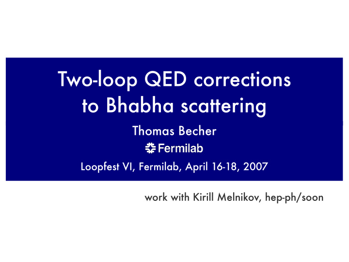 two loop qed corrections to bhabha scattering