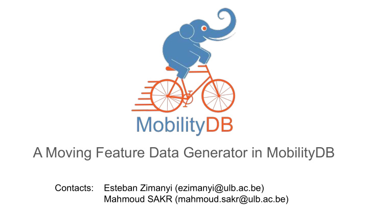 a moving feature data generator in mobilitydb