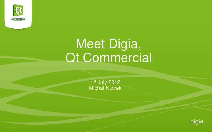 meet digia qt commercial