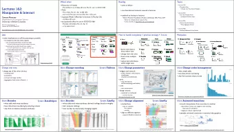 Lectures 1&amp;2:    Change over Time, Select, Navigate   4 labs   core foundational