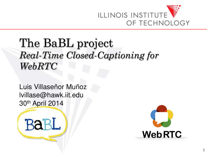 the babl project