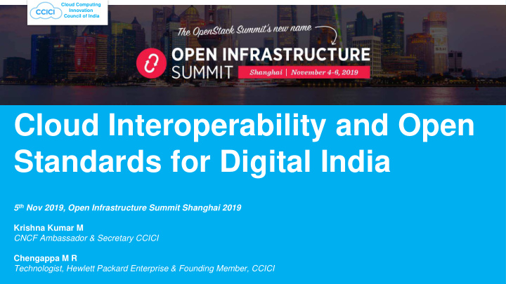 cloud interoperability and open standards for digital