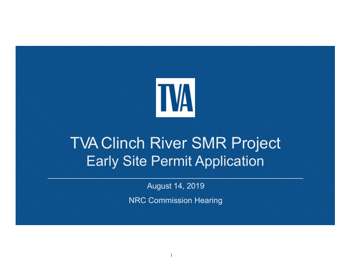 tv a clinch river smr project