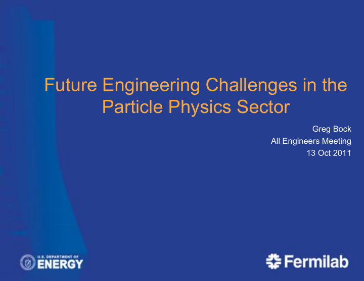 particle physics sector