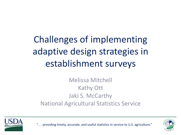 adaptive design strategies in