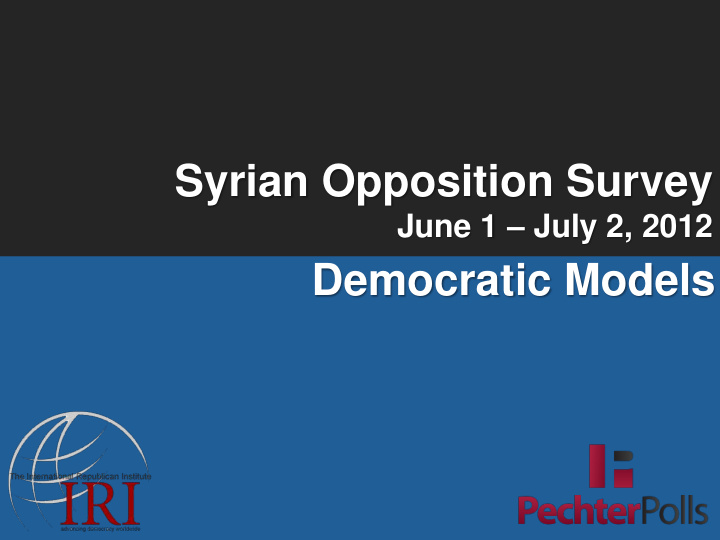 syrian opposition survey