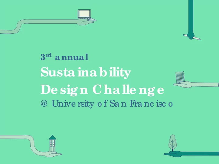 sustainability de sign challe nge