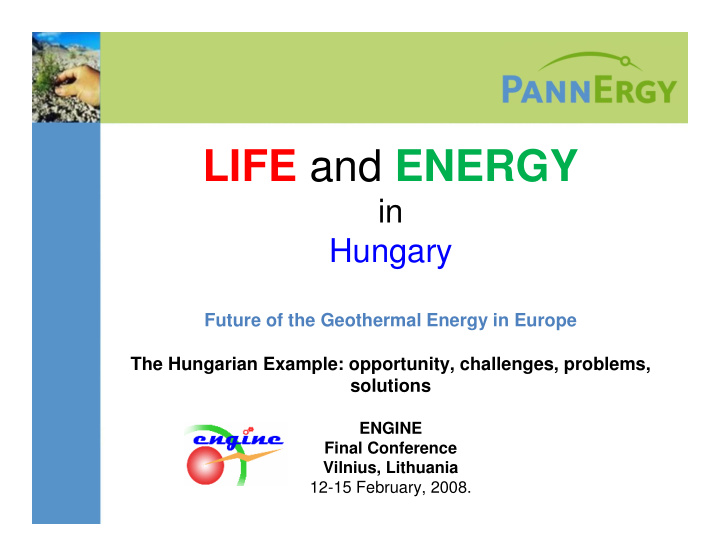 life and energy