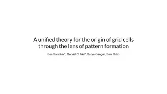 A unified theory for the origin of grid cells  through the lens of pattern formation  Ben