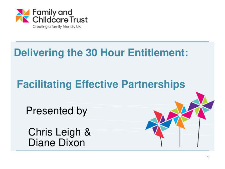 chris leigh diane dixon 1 family and childcare trust the