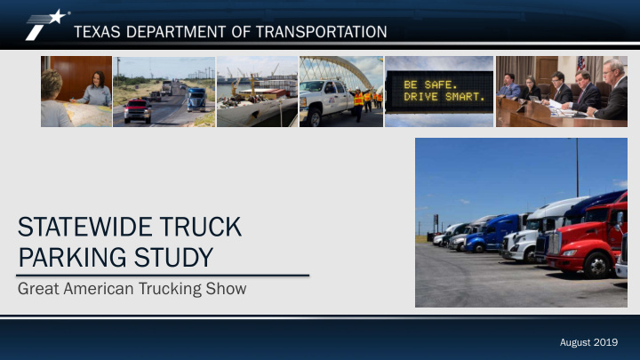 statewide truck parking study