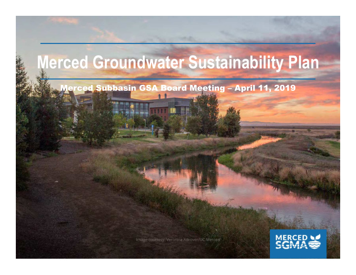 merced groundwater sustainability plan