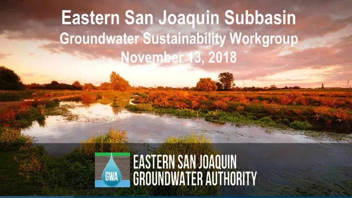 eastern san joaquin subbasin