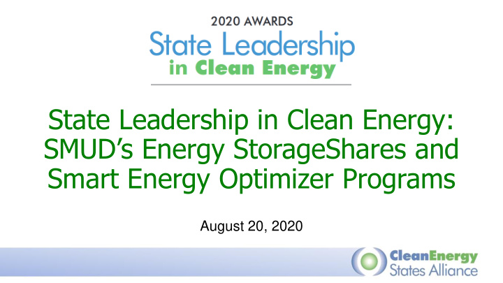 state leadership in clean energy