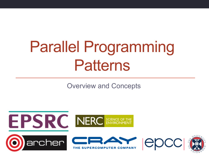 parallel programming patterns