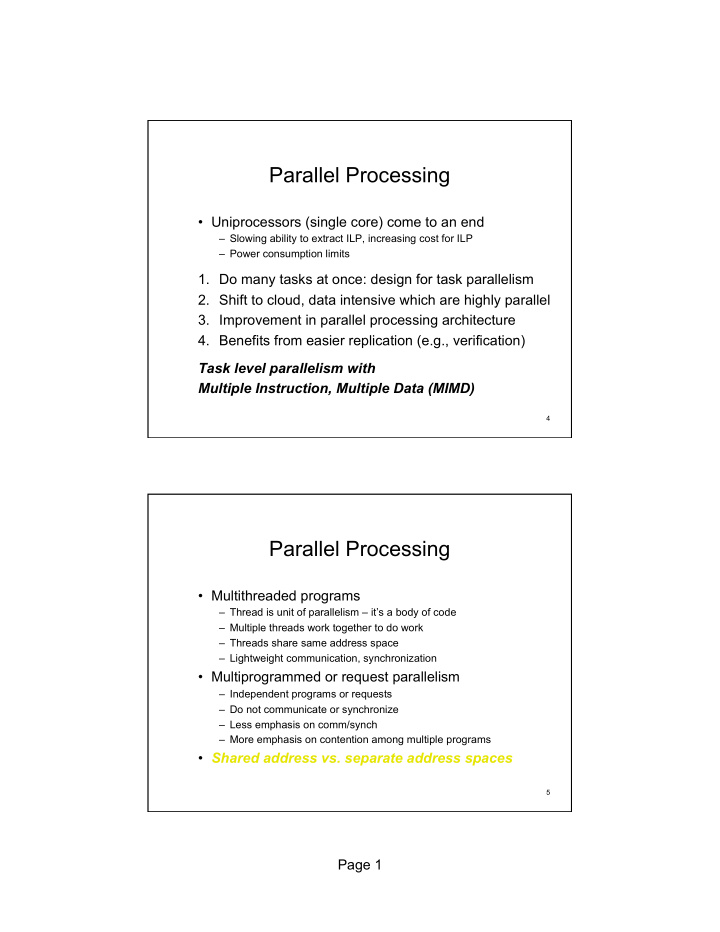 parallel processing