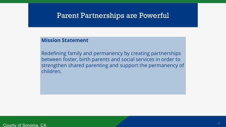 parent partnerships are powerful