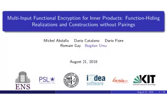 Multi-Input Functional Encryption for Inner Products: Function-Hiding  Realizations and