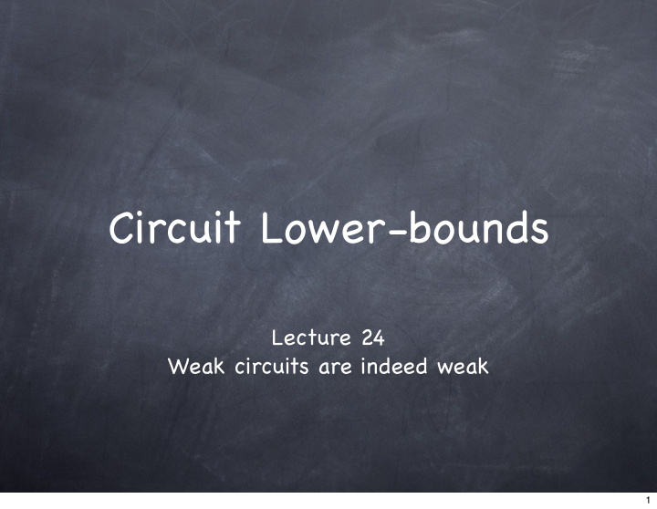 circuit lower bounds