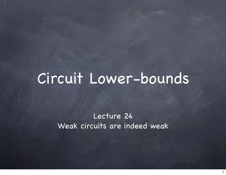 circuit lower bounds