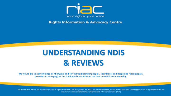 understanding ndis