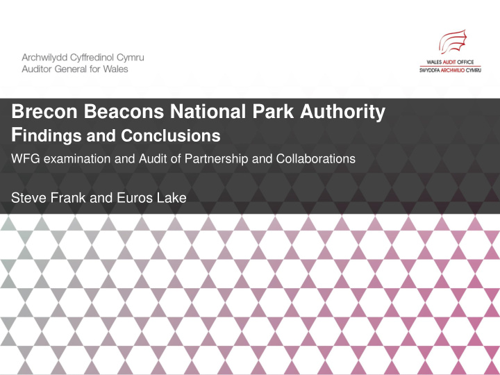 brecon beacons national park authority