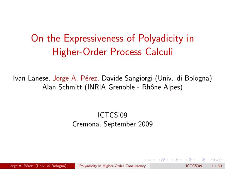 on the expressiveness of polyadicity in higher order