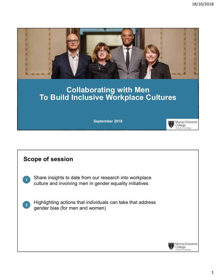 collaborating with men to build inclusive workplace