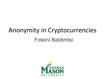 Foteini Baldimtsi  Public Key Address  133GT5661q8RuSKrrv8q2Pb4RwS  146KL5461d8KuSPxvv8q2Nd6K2q