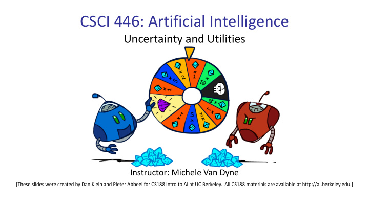 csci 446 artificial intelligence