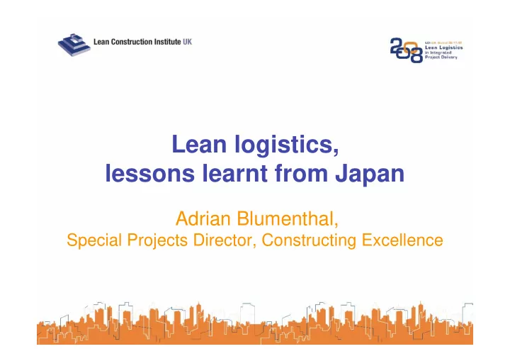 lean logistics