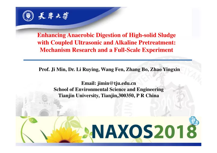 enhancing anaerobic digestion of high solid sludge with