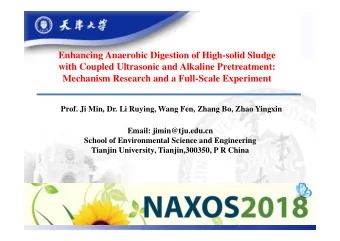 Enhancing Anaerobic Digestion of High-solid Sludge  with Coupled Ultrasonic and Alkaline
