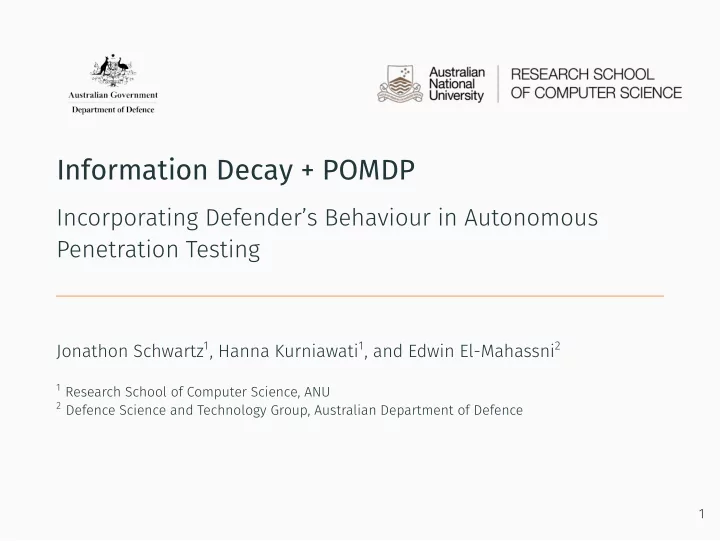 information decay pomdp