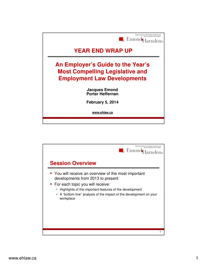 year end wrap up an employer s guide to the year s a e l